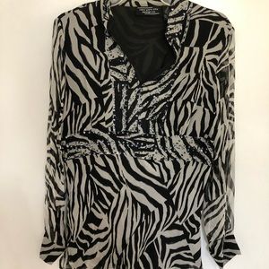 New York City Design Co. Zebra Blouse